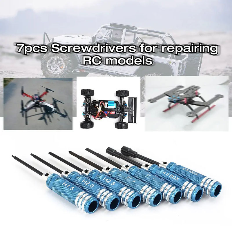 7Pcs 1.5 2.0 2.5mm RC Hex Driv - Fpv Drone Tool Kit avis et prix
