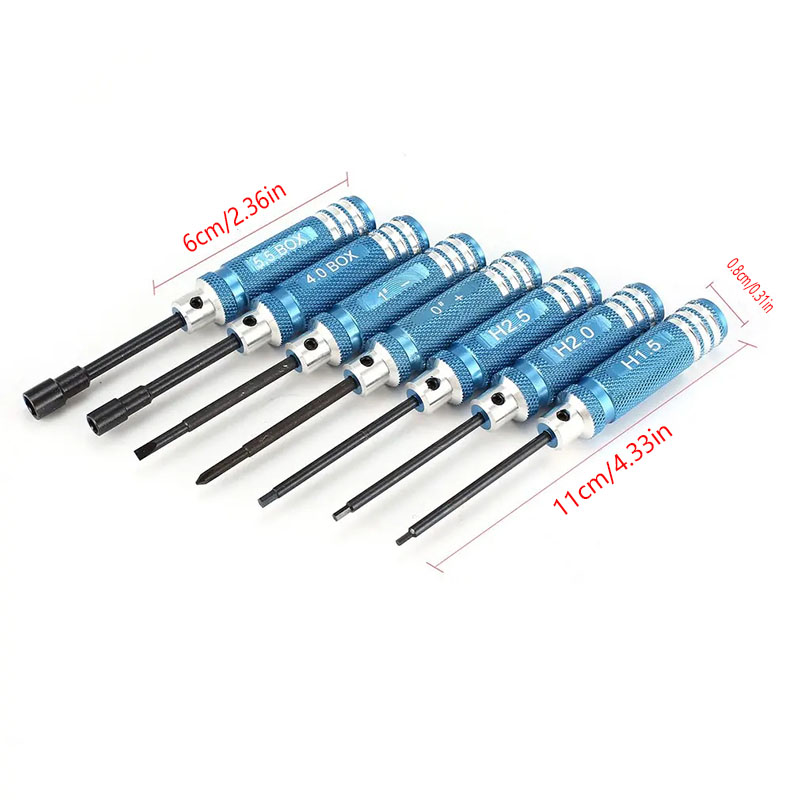 7Pcs 1.5 2.0 2.5mm RC Hex Driv - Fpv Drone Tool Kit avis et prix