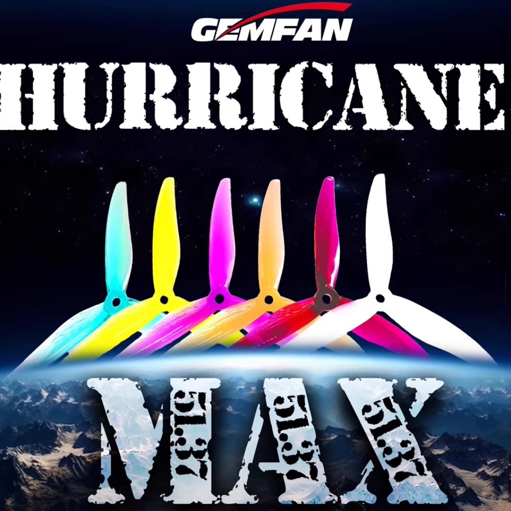 2Pairs Gemfan Hurricane 51377  - Fpv Drone Propeller avis et prix