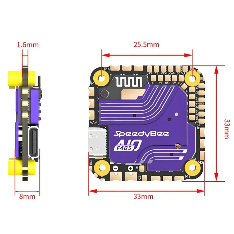 SpeedyBee F405 AIO Flight Cont - Fpv Drone Flight Controller avis et prix